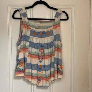 Multi colored Free People summer top